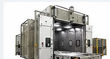 Concept rendering for Clemco® Blast Room Automation for Large-Part Production